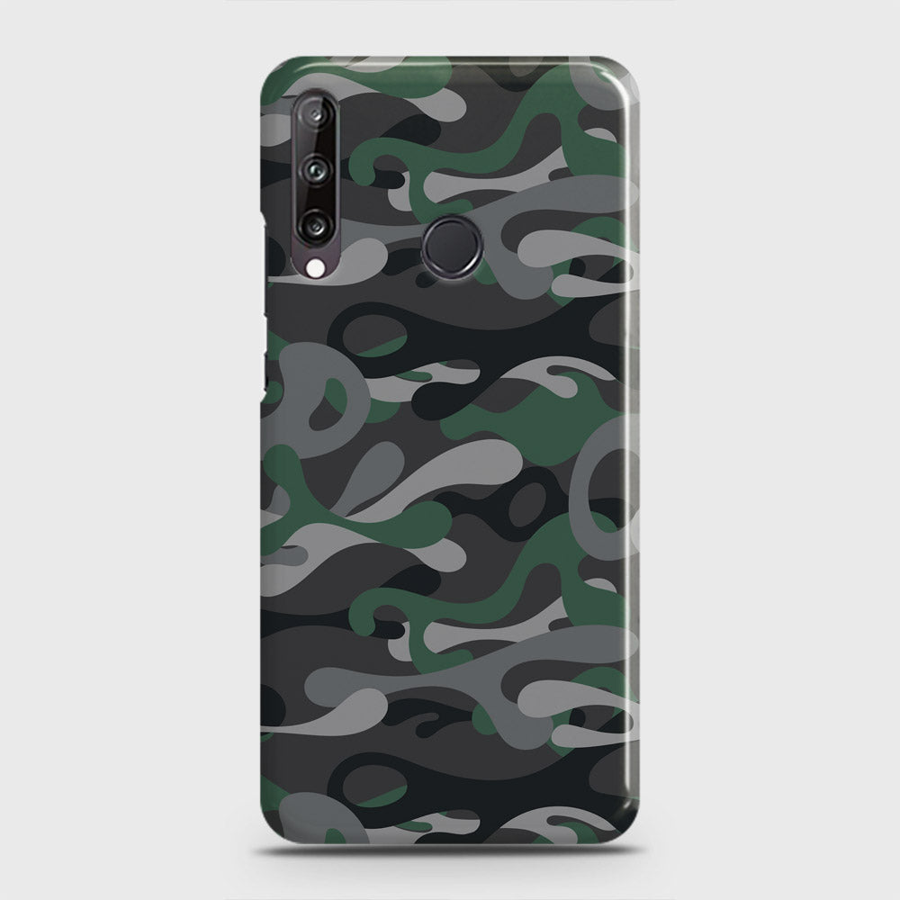 Huawei Y7p  Cover - Camo Series - Green & Grey Design - Matte Finish - Snap On Hard Case with LifeTime Colors Guarantee