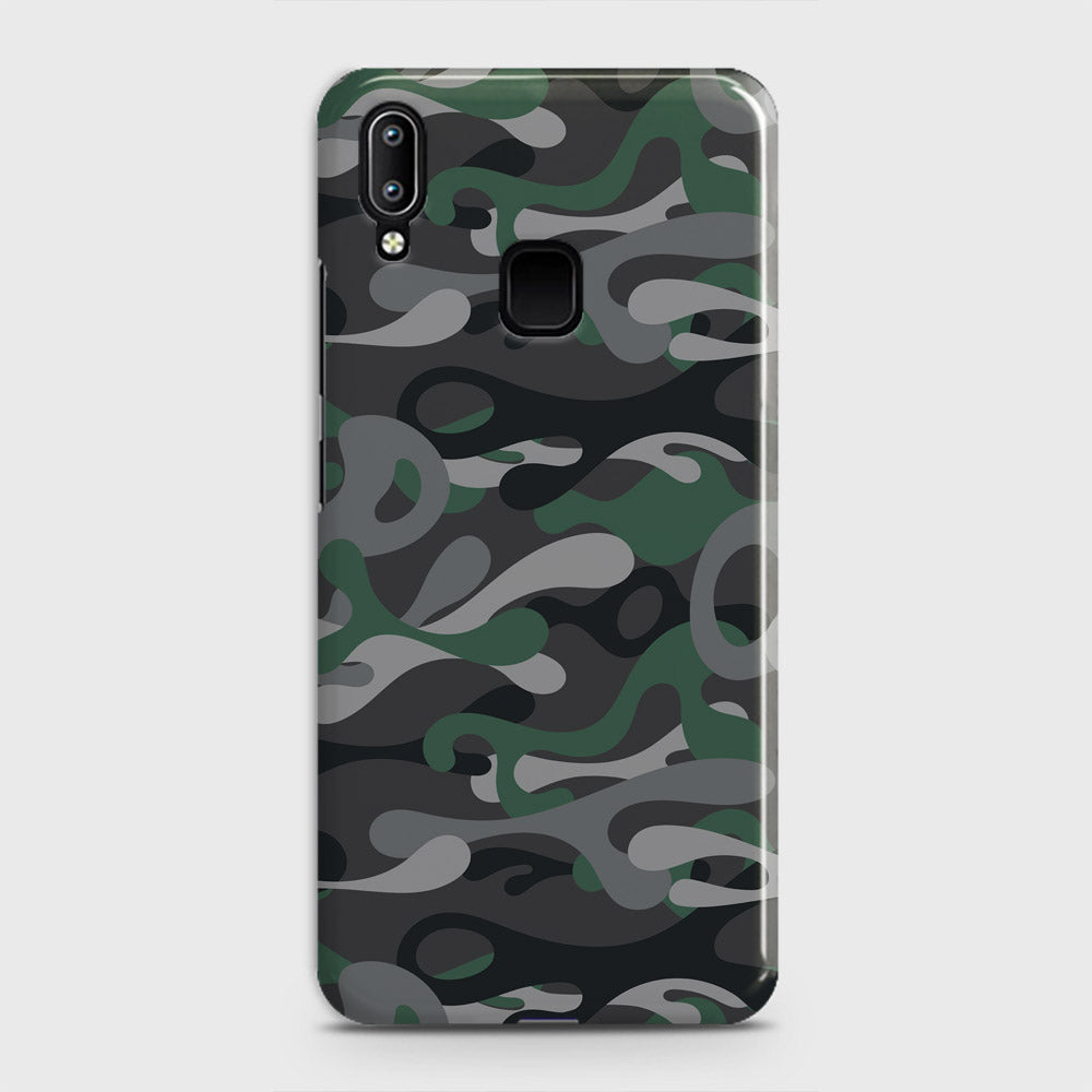 Vivo Y95 Cover - Camo Series - Green & Grey Design - Matte Finish - Snap On Hard Case with LifeTime Colors Guarantee