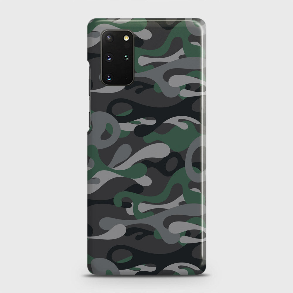 Samsung Galaxy S20 Plus Cover - Camo Series - Green & Grey Design - Matte Finish - Snap On Hard Case with LifeTime Colors Guarantee