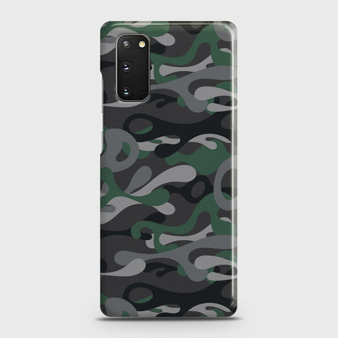 Samsung Galaxy S20 Cover - Camo Series - Green & Grey Design - Matte Finish - Snap On Hard Case with LifeTime Colors Guarantee