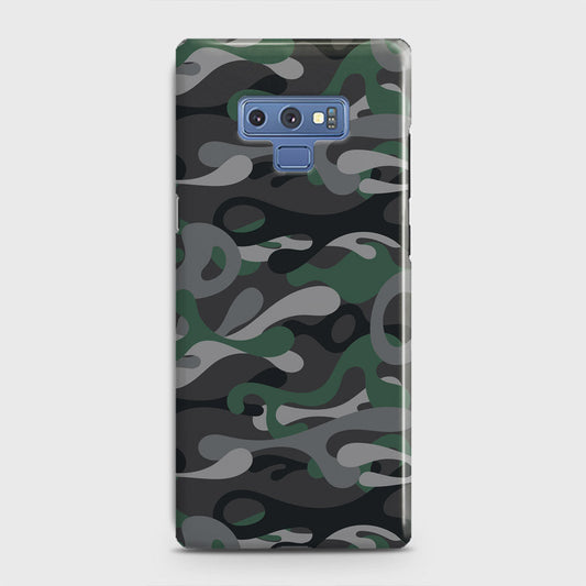 Samsung Galaxy Note 9 Cover - Camo Series - Green & Grey Design - Matte Finish - Snap On Hard Case with LifeTime Colors Guarantee