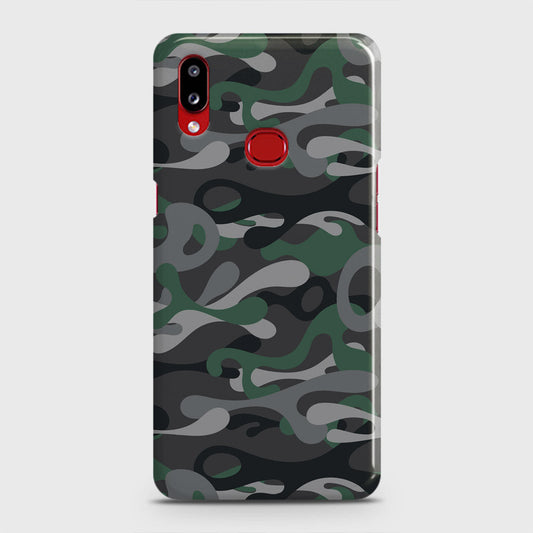 Samsung Galaxy A10s Cover - Camo Series - Green & Grey Design- Matte Finish - Snap On Hard Case with LifeTime Colors Guarantee