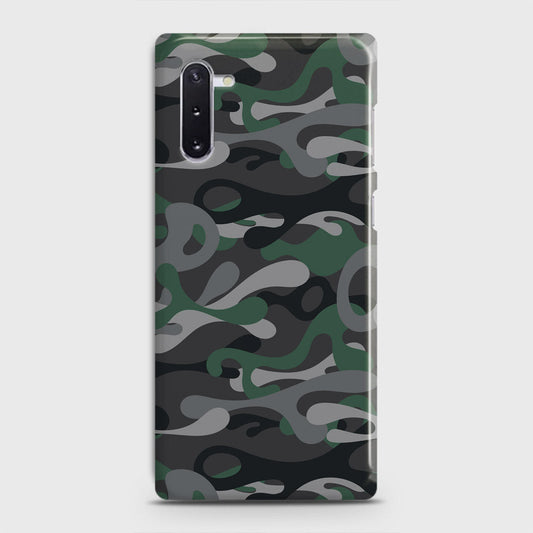 Samsung Galaxy Note 10 Cover - Camo Series - Green & Grey Design - Matte Finish - Snap On Hard Case with LifeTime Colors Guarantee