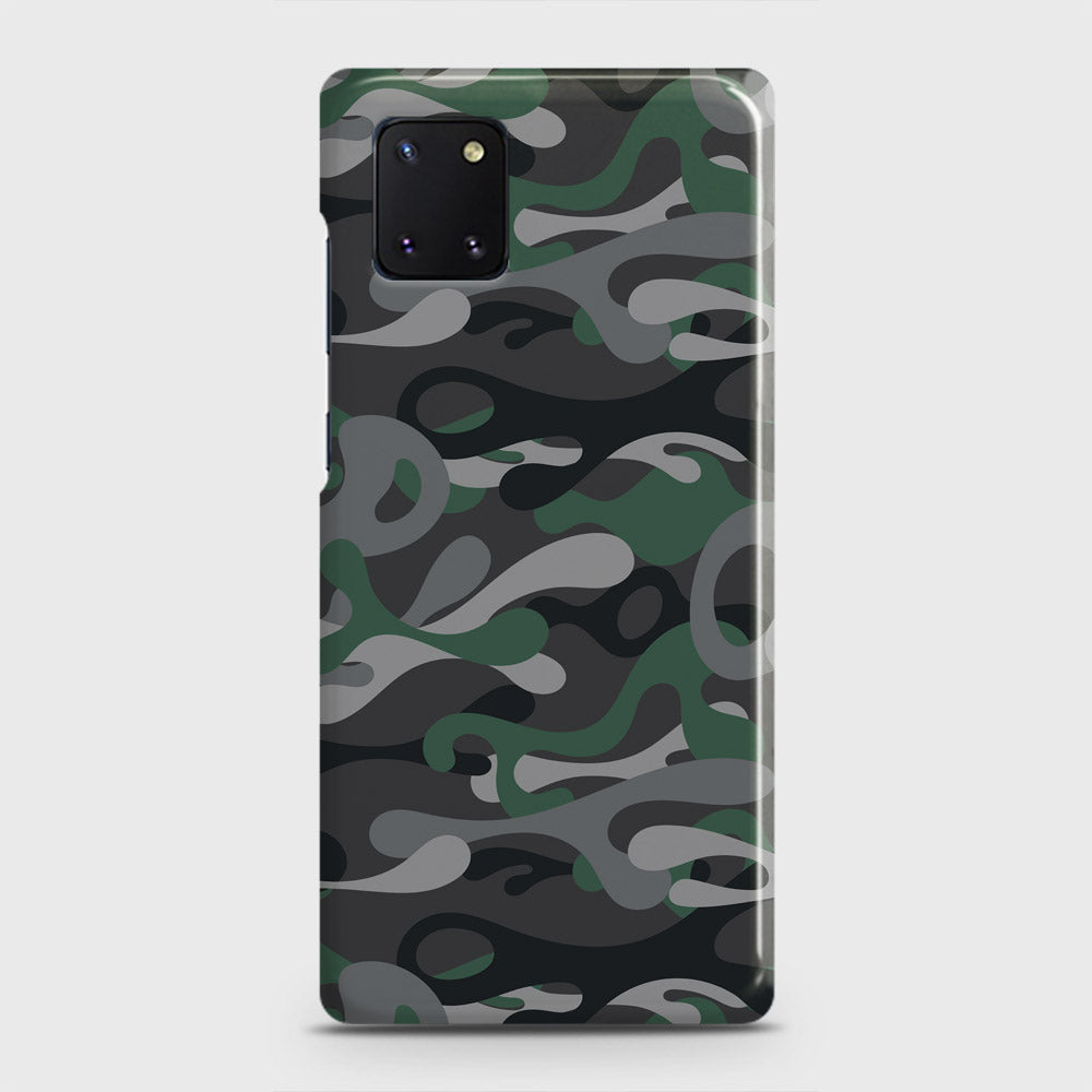 Samsung Galaxy Note 10 Lite Cover - Camo Series - Green & Grey Design - Matte Finish - Snap On Hard Case with LifeTime Colors Guarantee