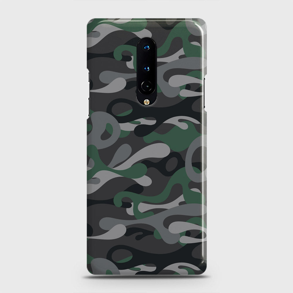 OnePlus 8 Cover - Camo Series - Green & Grey Design - Matte Finish - Snap On Hard Case with LifeTime Colors Guarantee