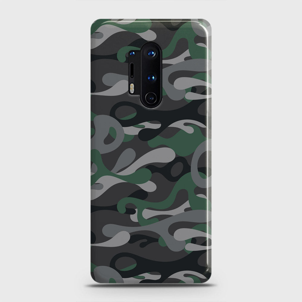 OnePlus 8 Pro Cover - Camo Series - Green & Grey Design - Matte Finish - Snap On Hard Case with LifeTime Colors Guarantee