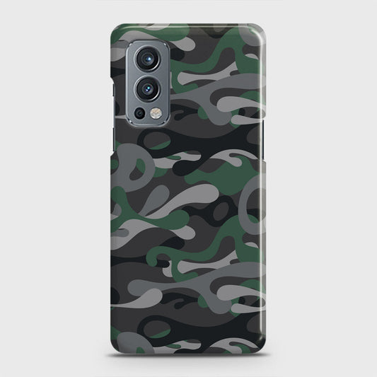 OnePlus Nord 2 Cover - Camo Series - Green & Grey Design - Matte Finish - Snap On Hard Case with LifeTime Colors Guarantee