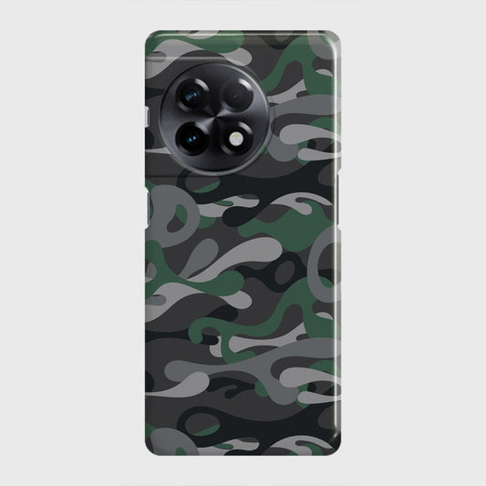 OnePlus 11R Cover - Camo Series - Green & Grey Design - Matte Finish - Snap On Hard Case with LifeTime Colors Guarantee