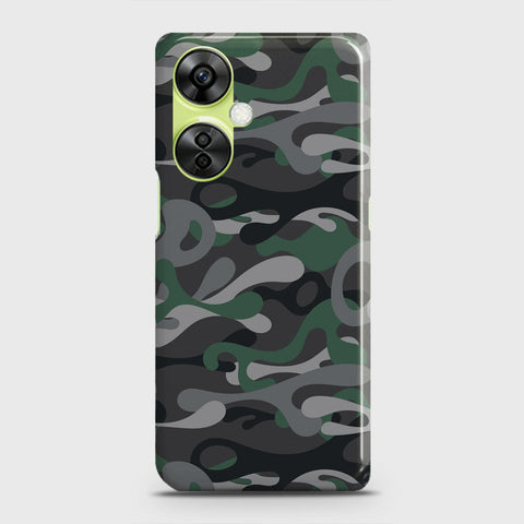 Oppo F21 Pro 4G Cover - Camo Series - Green & Grey Design - Matte Finish - Snap On Hard Case with LifeTime Colors Guarantee