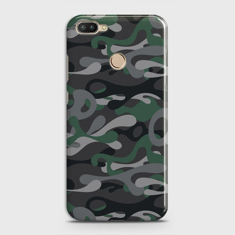 Infinix Hot 6 Pro  Cover - Camo Series - Green & Grey Design - Matte Finish - Snap On Hard Case with LifeTime Colors Guarantee