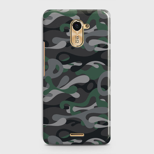 Infinix Hot 4 / Hot 4 Pro  Cover - Camo Series - Green & Grey Design - Matte Finish - Snap On Hard Case with LifeTime Colors Guarantee