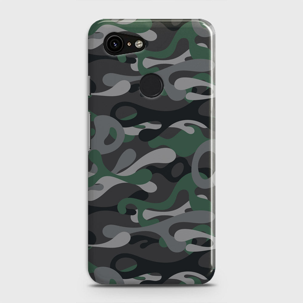 Google Pixel 3 Cover - Camo Series - Green & Grey Design - Matte Finish - Snap On Hard Case with LifeTime Colors Guarantee