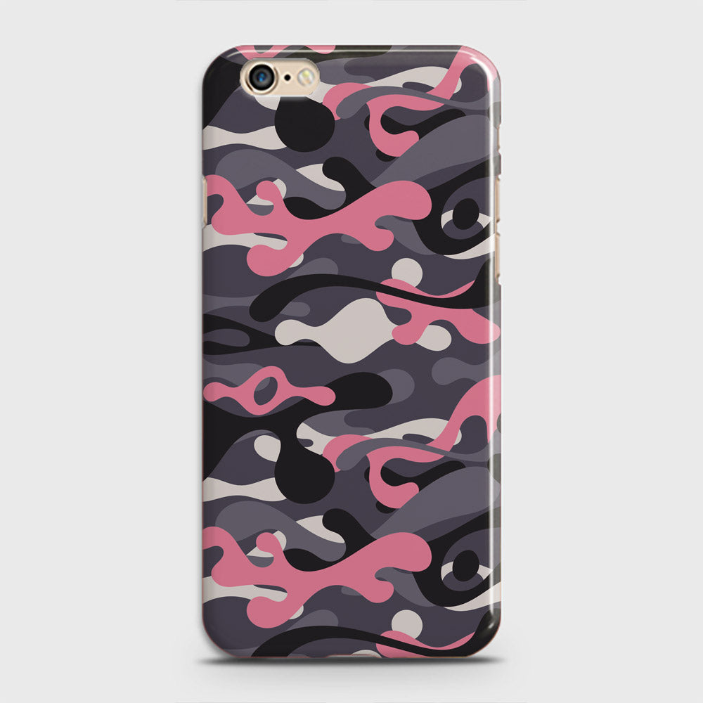 iPhone 6S Cover - Camo Series - Pink & Grey - Matte Finish - Snap On Hard Case with LifeTime Colors Guarantee