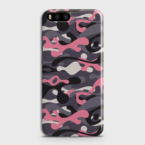 Xiaomi Mi 6  Cover - Camo Series - Pink & Grey Design - Matte Finish - Snap On Hard Case with LifeTime Colors Guarantee