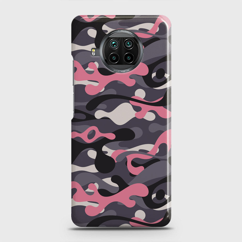 Xiaomi Mi 10T Lite Cover - Camo Series - Pink & Grey Design - Matte Finish - Snap On Hard Case with LifeTime Colors Guarantee