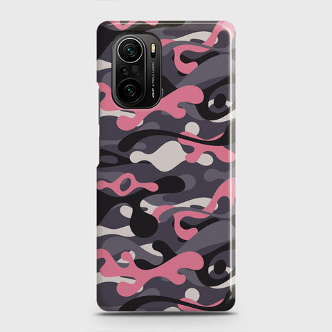 Xiaomi Mi 11i Cover - Camo Series - Pink & Grey Design - Matte Finish - Snap On Hard Case with LifeTime Colors Guarantee