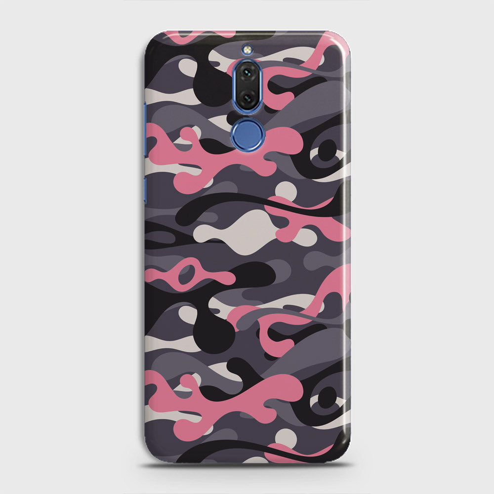 Huawei Mate 10 Lite Cover - Camo Series - Pink & Grey Design - Matte Finish - Snap On Hard Case with LifeTime Colors Guarantee