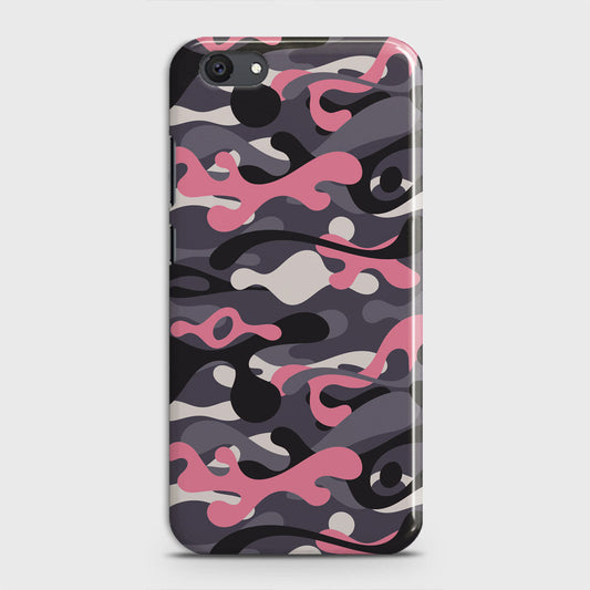 Vivo Y81i Cover - Camo Series - Pink & Grey Design - Matte Finish - Snap On Hard Case with LifeTime Colors Guarantee