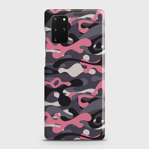 Samsung Galaxy S20 Plus Cover - Camo Series - Pink & Grey Design - Matte Finish - Snap On Hard Case with LifeTime Colors Guarantee