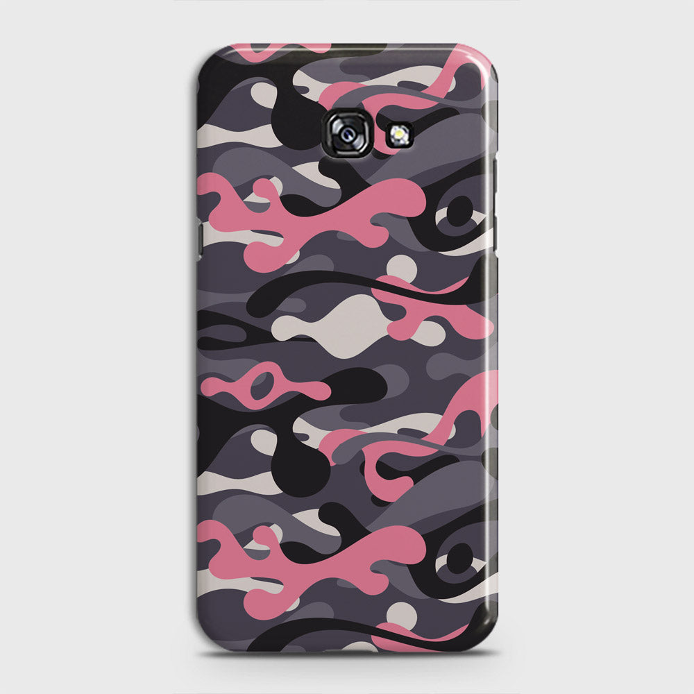 Samsung Galaxy J4 Plus Cover - Camo Series - Pink & Grey Design - Matte Finish - Snap On Hard Case with LifeTime Colors Guarantee