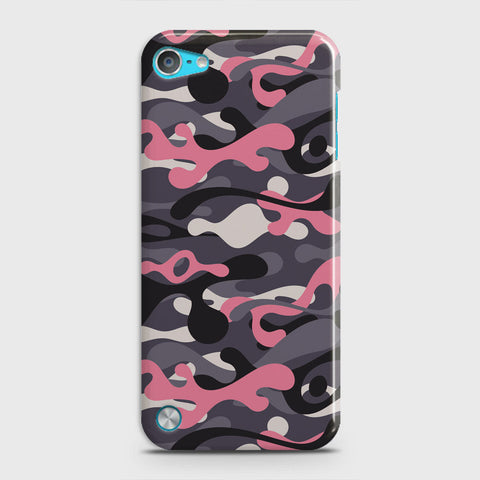 iPod Touch 5 Cover - Camo Series - Pink & Grey - Matte Finish - Snap On Hard Case with LifeTime Colors Guarantee