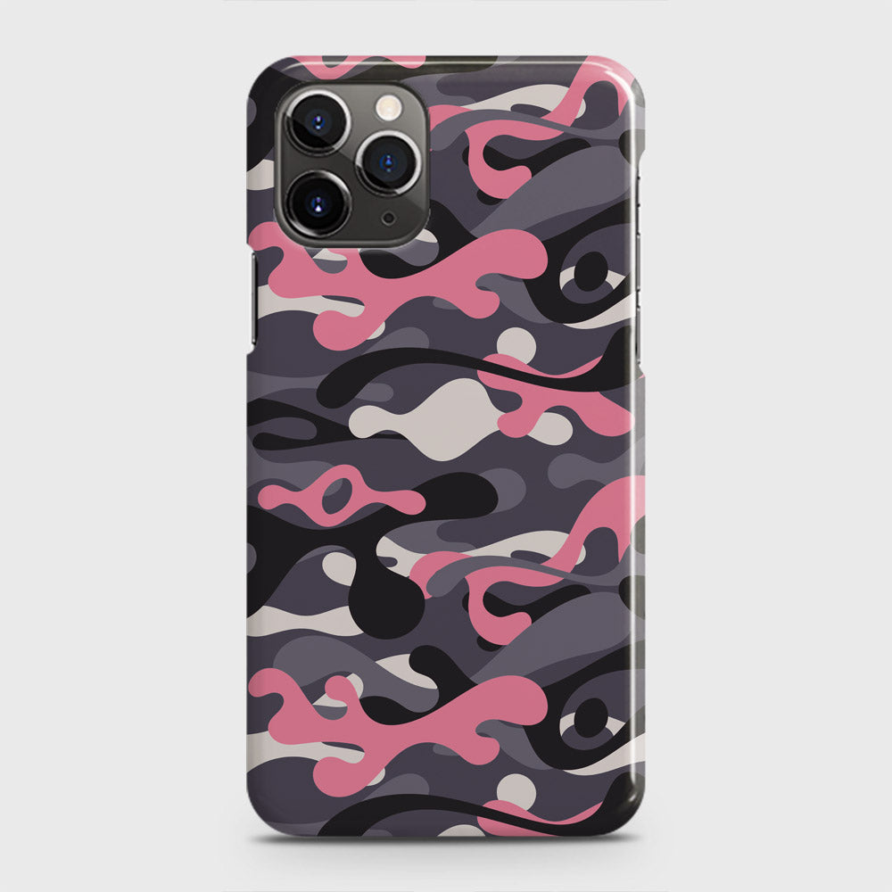 iPhone 11 Pro Max Cover - Camo Series - Pink & Grey - Matte Finish - Snap On Hard Case with LifeTime Colors Guarantee