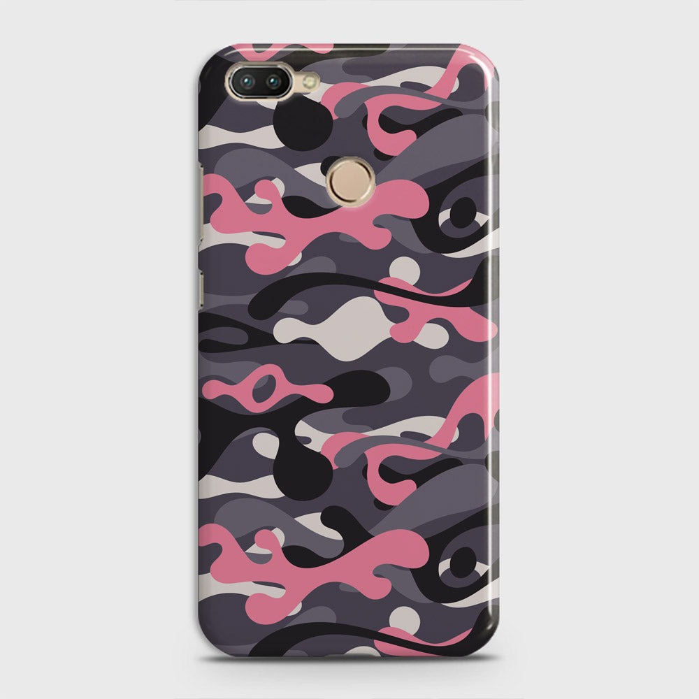 Infinix Hot 6 Pro  Cover - Camo Series - Pink & Grey Design - Matte Finish - Snap On Hard Case with LifeTime Colors Guarantee