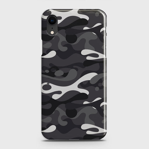 iPhone XR Cover - Camo Series - White & Grey Design - Matte Finish - Snap On Hard Case with LifeTime Colors Guarantee