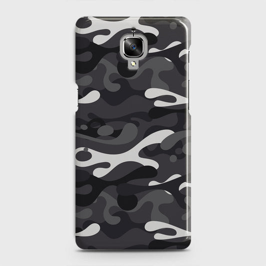 OnePlus 3  Cover - Camo Series - White & Grey Design - Matte Finish - Snap On Hard Case with LifeTime Colors Guarantee