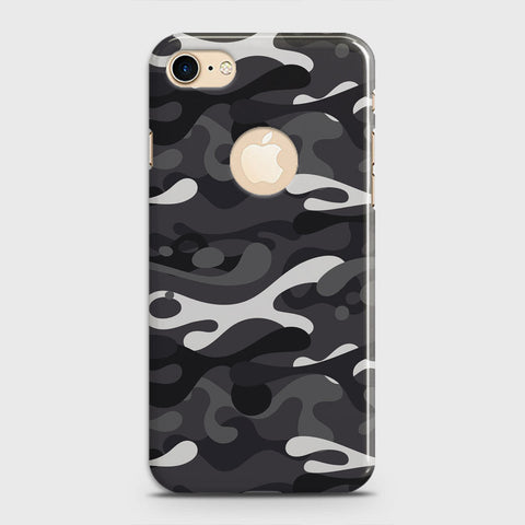 iPhone 7 Cover - Camo Series - White & Grey Design - Matte Finish - Snap On Hard Case with LifeTime Colors Guarantee