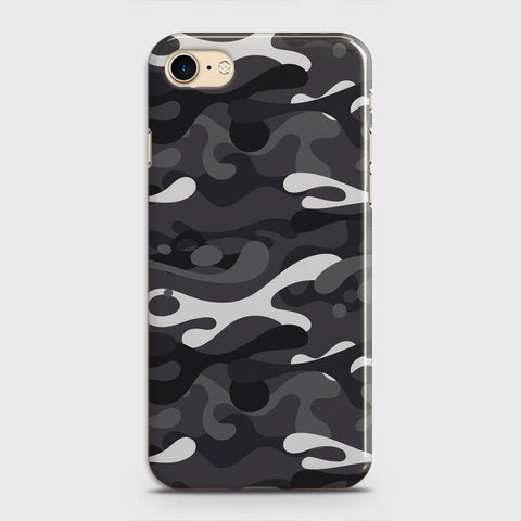 iPhone 7 Cover - Camo Series - White & Grey Design - Matte Finish - Snap On Hard Case with LifeTime Colors Guarantee