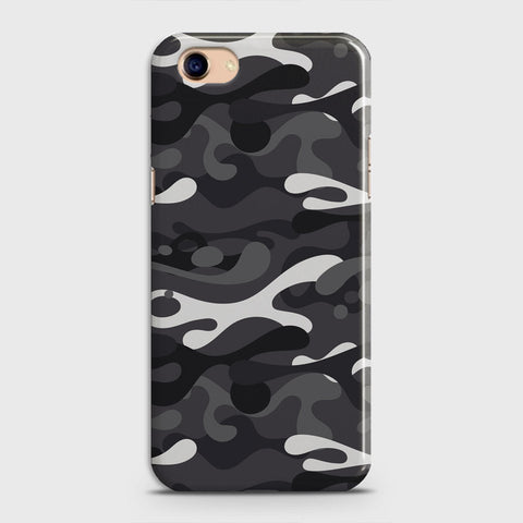 Oppo A83 / A1 Cover - Camo Series - White & Grey Design - Matte Finish - Snap On Hard Case with LifeTime Colors Guarantee