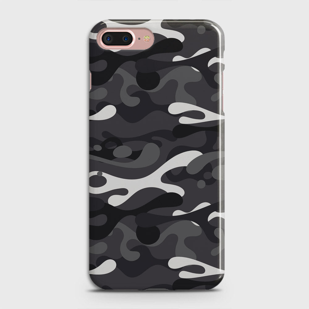 iPhone 7 Plus Cover - Camo Series - White & Grey Design - Matte Finish - Snap On Hard Case with LifeTime Colors Guarantee