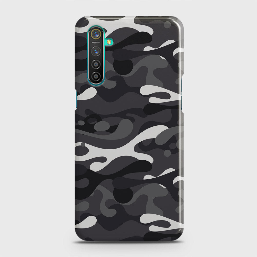 Realme 6s Cover - Camo Series - White & Grey Design - Matte Finish - Snap On Hard Case with LifeTime Colors Guarantee