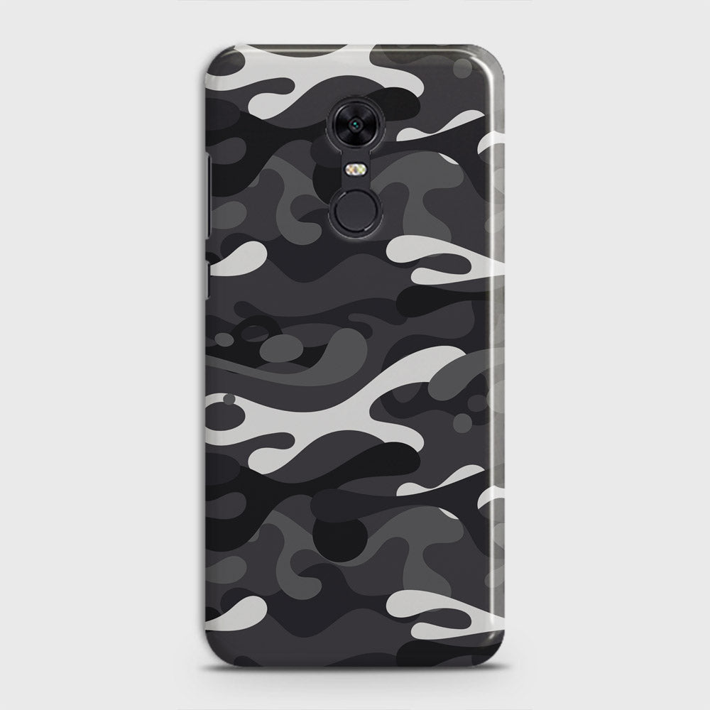 Xiaomi Redmi 5  Cover - Camo Series - White & Grey Design - Matte Finish - Snap On Hard Case with LifeTime Colors Guarantee