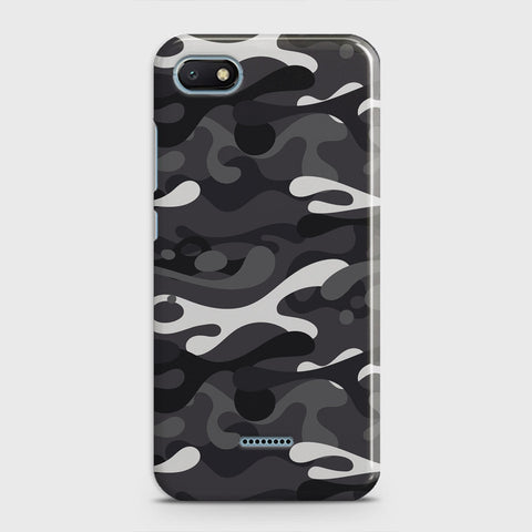 Xiaomi Redmi 6A Cover - Camo Series - White & Grey Design - Matte Finish - Snap On Hard Case with LifeTime Colors Guarantee