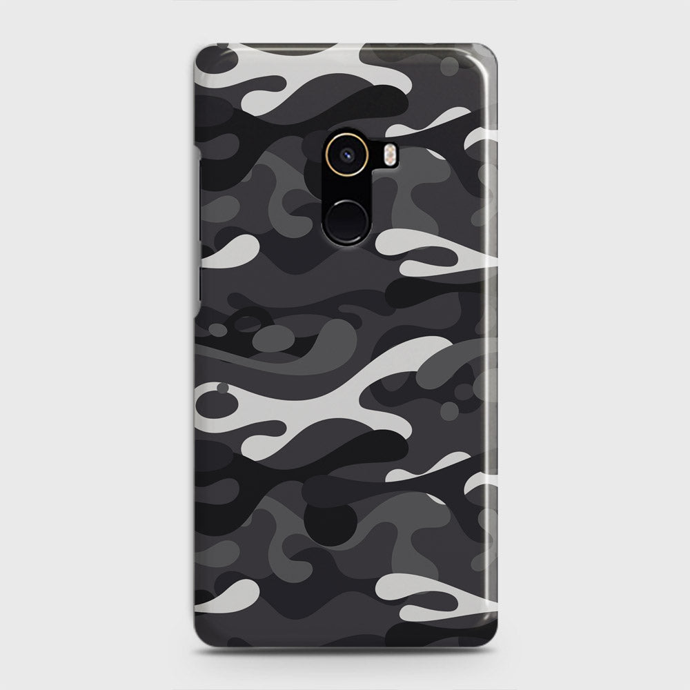 Xiaomi Mi Mix 2 Cover - Camo Series - White & Grey Design - Matte Finish - Snap On Hard Case with LifeTime Colors Guarantee