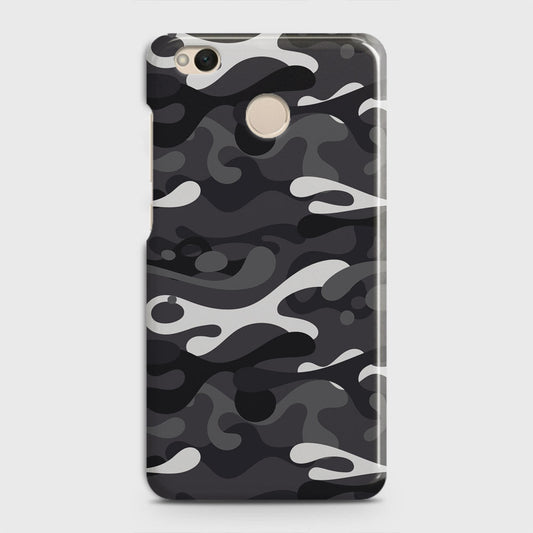 Xiaomi Redmi 4 / 4X Cover - Camo Series - White & Grey Design - Matte Finish - Snap On Hard Case with LifeTime Colors Guarantee