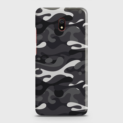 Xiaomi Redmi 8A Cover - Camo Series - White & Grey Design - Matte Finish - Snap On Hard Case with LifeTime Colors Guarantee