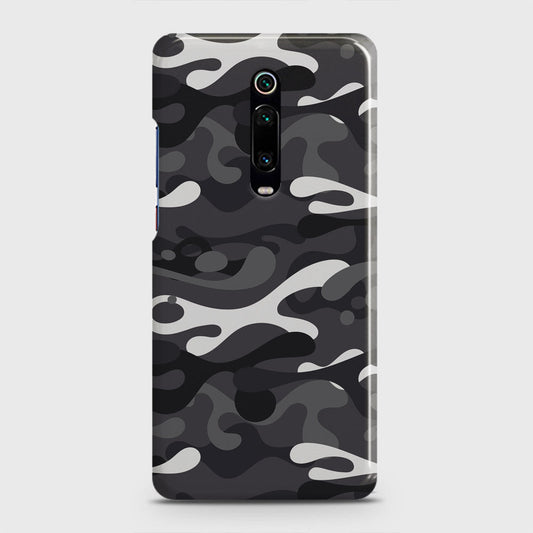 Xiaomi Redmi K20 Pro Cover - Camo Series - White & Grey Design - Matte Finish - Snap On Hard Case with LifeTime Colors Guarantee