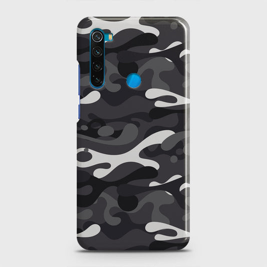 Xiaomi Redmi Note 8 Cover - Camo Series - White & Grey Design - Matte Finish - Snap On Hard Case with LifeTime Colors Guarantee