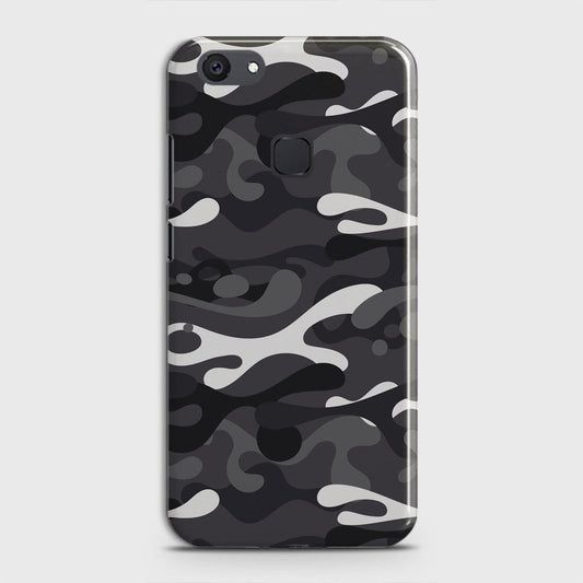 Vivo V7 Plus Cover - Camo Series - White & Grey Design - Matte Finish - Snap On Hard Case with LifeTime Colors Guarantee