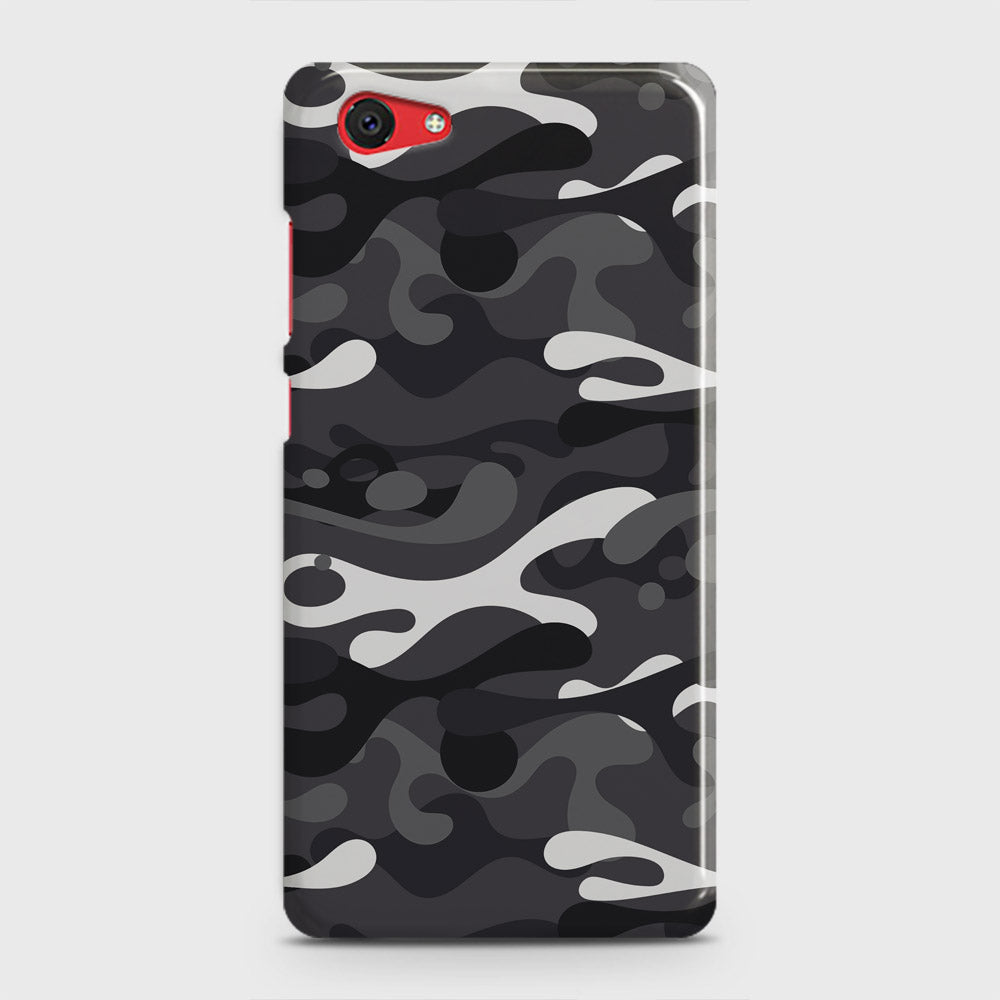 Vivo Y71 Cover - Camo Series - White & Grey Design - Matte Finish - Snap On Hard Case with LifeTime Colors Guarantee