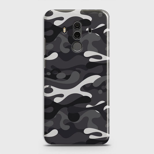 Huawei Mate 10 Pro Cover - Camo Series - White & Grey Design - Matte Finish - Snap On Hard Case with LifeTime Colors Guarantee