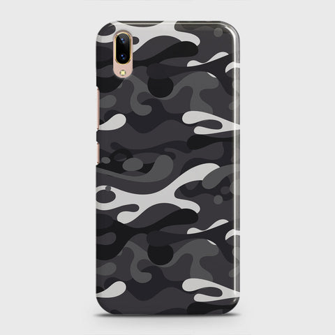 Vivo V11 Pro Cover - Camo Series - White & Grey Design - Matte Finish - Snap On Hard Case with LifeTime Colors Guarantee