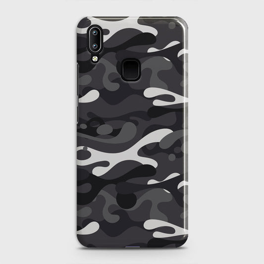 Vivo Y95 Cover - Camo Series - White & Grey Design - Matte Finish - Snap On Hard Case with LifeTime Colors Guarantee