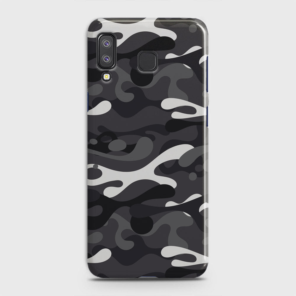 Samsung Galaxy A9 Star Cover - Camo Series - White & Grey Design - Matte Finish - Snap On Hard Case with LifeTime Colors Guarantee