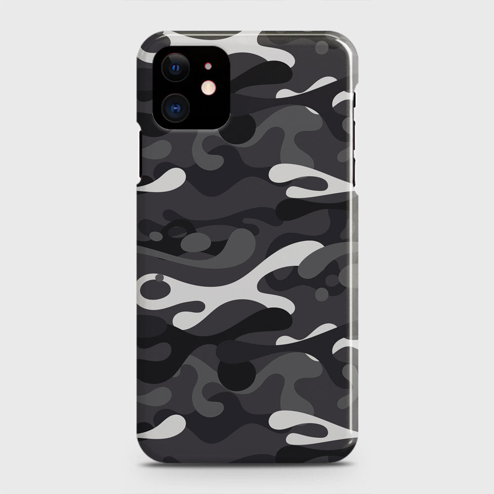 iPhone 12 Pro Cover - Camo Series - White & Grey Design - Matte Finish - Snap On Hard Case with LifeTime Colors Guarantee