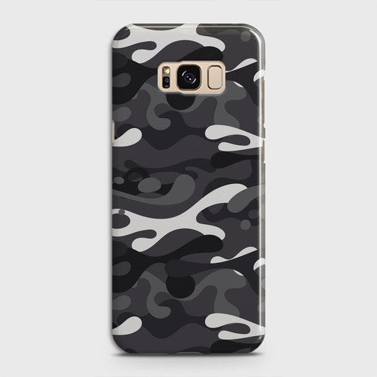 Samsung Galaxy S8 Cover - Camo Series - White & Grey Design - Matte Finish - Snap On Hard Case with LifeTime Colors Guarantee