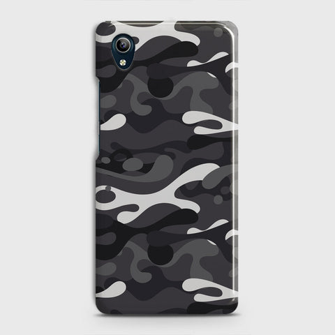 Vivo Y90 Cover - Camo Series - White & Grey Design - Matte Finish - Snap On Hard Case with LifeTime Colors Guarantee